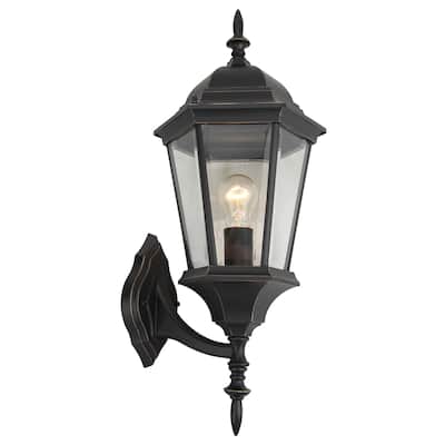 1 Light Outdoor Wall Lantern in Imperial Black