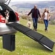 preview thumbnail 1 of 5, Dog Ramp for Car, Folding Portable Pet Stair Ramp with Non-Slip Rug Surface, Extra Wide Dog Steps for Medium & Small Grey