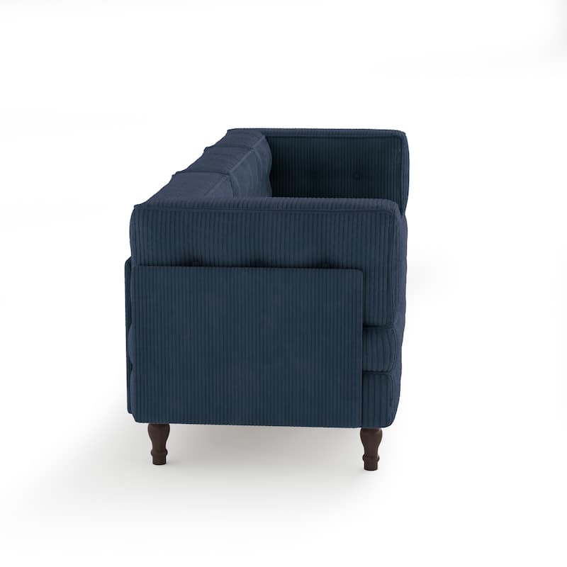 Oversized Modular Sectional Corduroy Fabric Tufted Sofa