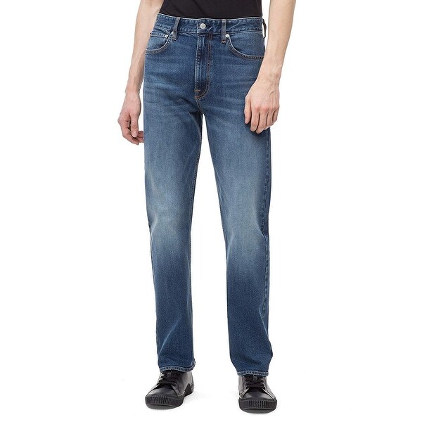 calvin klein straight jeans mens