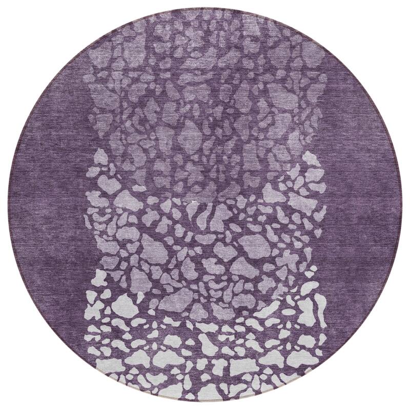 Machine Washable Indoor/ Outdoor Chantille Modern Mosaic Rug