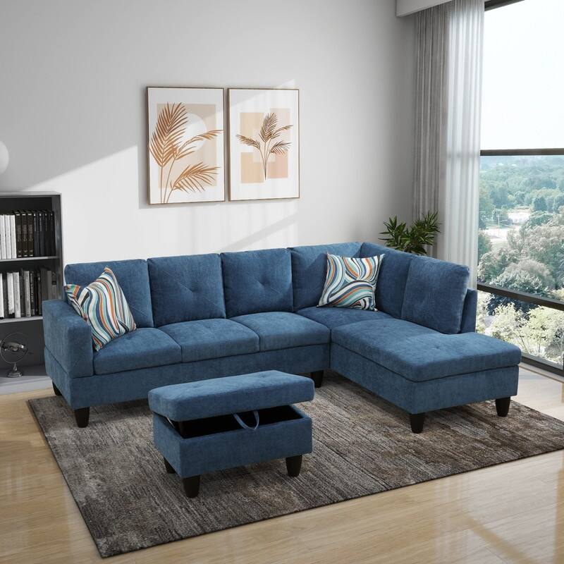 Ergonomic Sofa with Storage, Durable and Comfortable