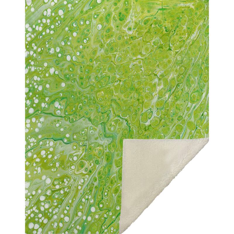 Premium Machine Washable ASB50 Abstract Modern Sherpa Throw Blanket