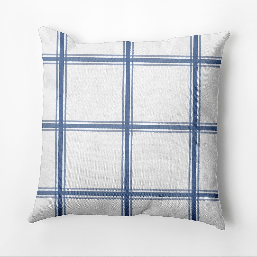 Simple Geometric Plaid 18-inch Decorative Pillow