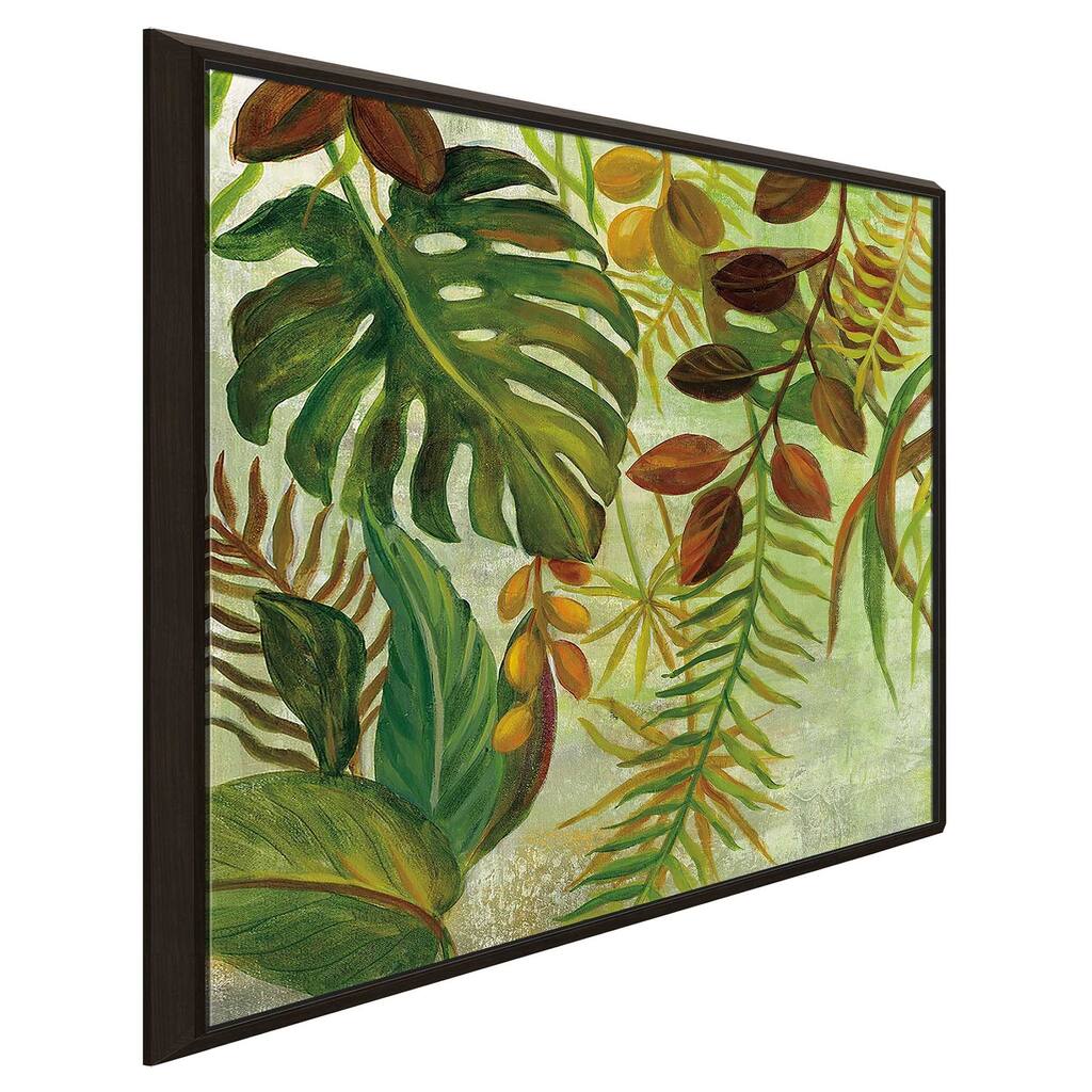 "Tropical Greenery I" Print on Floating Canvas