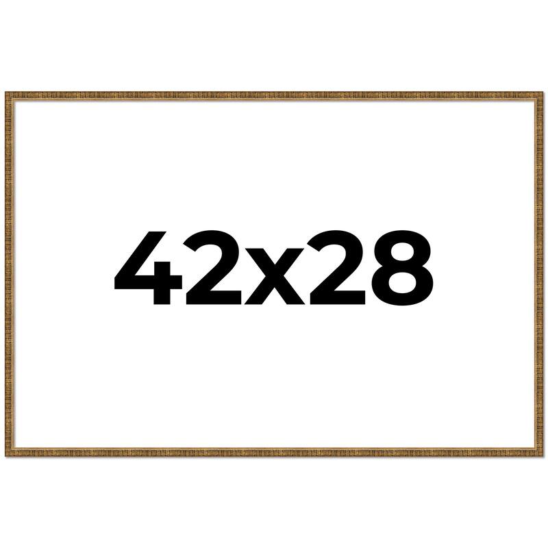 42x28 Frame Gold Picture Frame - Complete Modern Photo Frame Includes