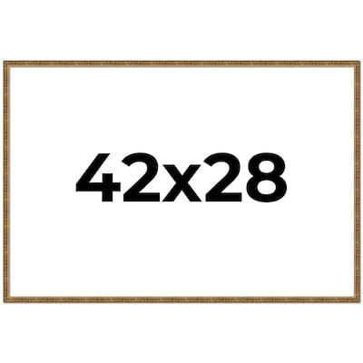42x28 Frame Gold Picture Frame - Complete Modern Photo Frame Includes