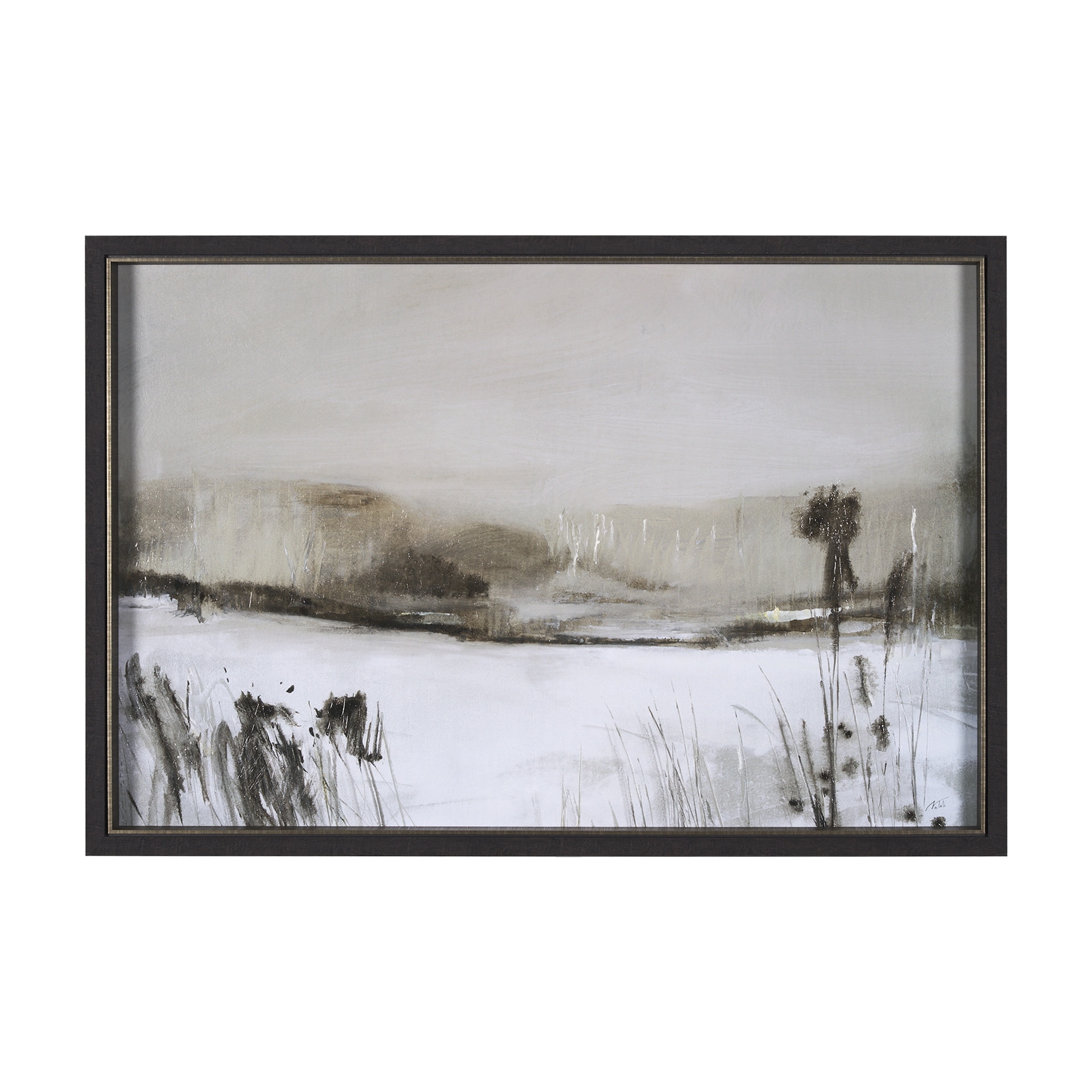 Mercana Winter Day II by Mercana Studio a Hand Embellished Textured Framed Art Print
