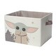 preview thumbnail 2 of 3, Lambs & Ivy Star Wars Grogu/Baby Yoda Foldable/Collapsible Storage Bin/Basket