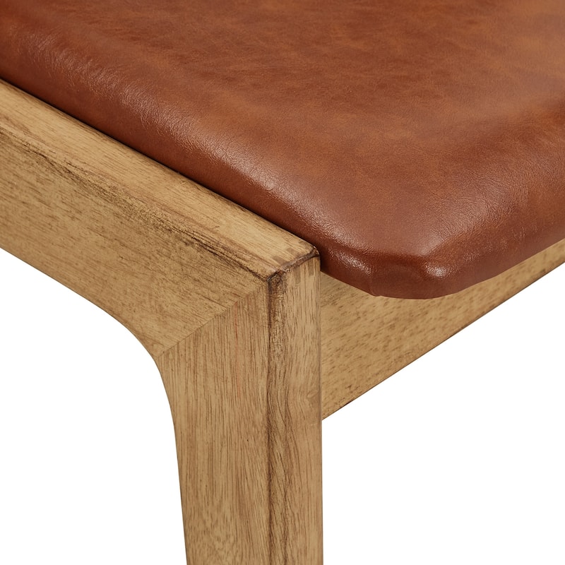 Pitea Scandinavian Wood Finish Dining Chairs (Set of 2) by iNSPIRE Q Modern