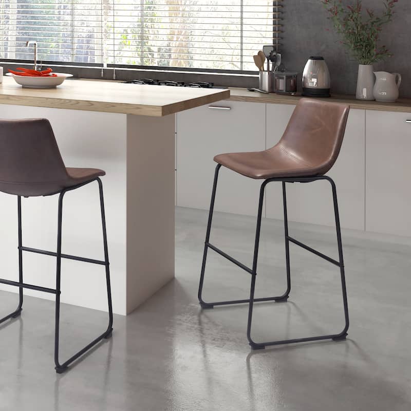 Smart Bar Chair (Set of 2) - 19.7" W x 21.3" D x 39.4" H