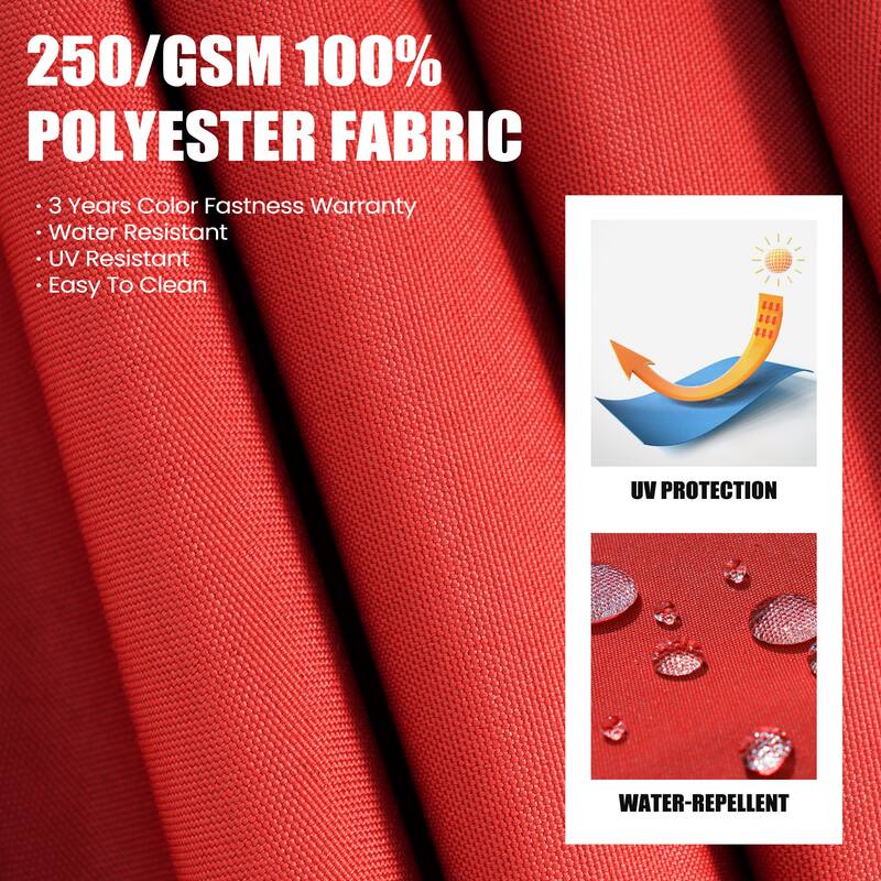 Outdoor 11 x 9 FT Patio Cantilever-Offset Umbrella with 4-Piece Fillable Weighted Base
