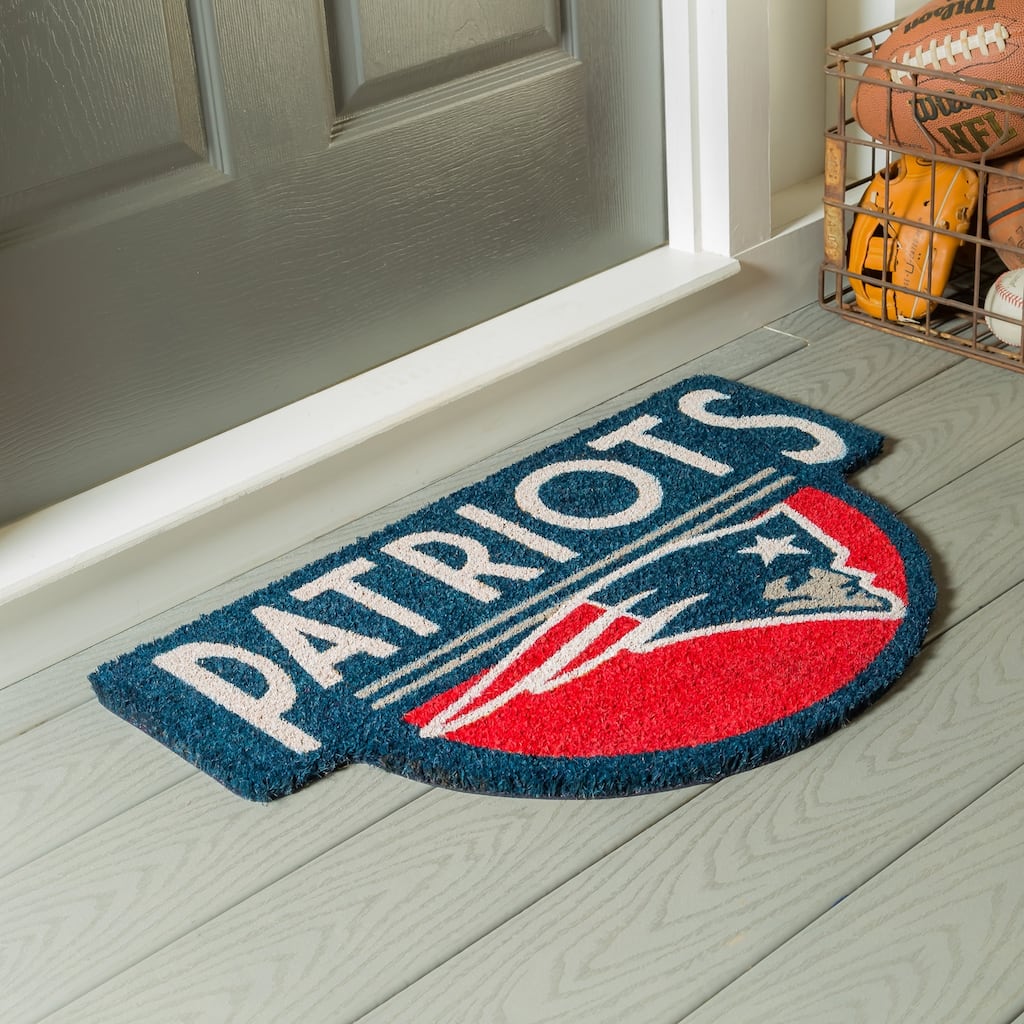 28 in. x 16 in. New England Patriots, Shaped Coir