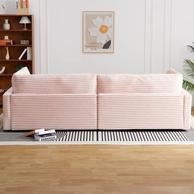 112" Corduroy Upholstered Sofa