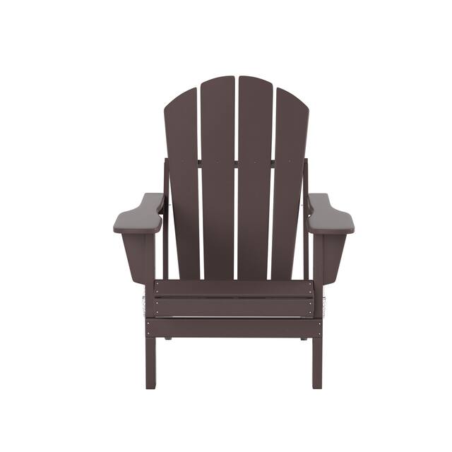 Laguna Outdoor Eco-Friendly Poly Folding Adirondack Chair (Set of 2)