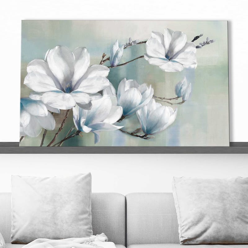 "Spring Magnolias " by Rogier Daniels Print on Canvas