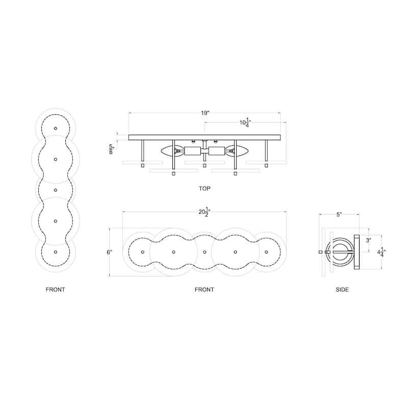 Varaluz Cosmos Bathroom Vanity Light - 20.5"W