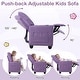 preview thumbnail 11 of 19, Costway Kids Recliner with Adjustable Backrest Footrest Cup Holder