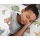 preview thumbnail 3 of 3, Sweet Jojo Designs Watercolor Dinosaur Dino Boy 4-piece Queen Sheet Set -Blue & Green, Modern Dinosaurs, Jurassic, Nature Trex