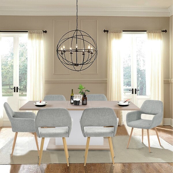 Carson Carrington Saimovaara Modern Linen Dining Chair (Set of 2). Opens flyout.