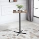 preview thumbnail 3 of 18, HOMCOM Industrial Bar Table Adjustable Pub Table 23.5" Square Dining Desk for Kitchen Living Room Café