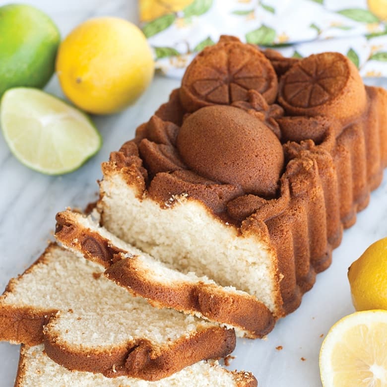 Nordic Ware Citrus Blossom Loaf Pan - Brown