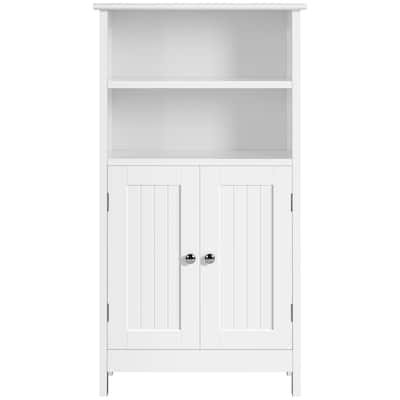 Yaheetech 5-Tier Wooden Bathroom Floor Cabinet with Adjustable Shelf