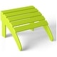 preview thumbnail 146 of 156, Aderson Outdoor Poly Adirondack Chair With Ottoman And Side Table 12-Piece Set