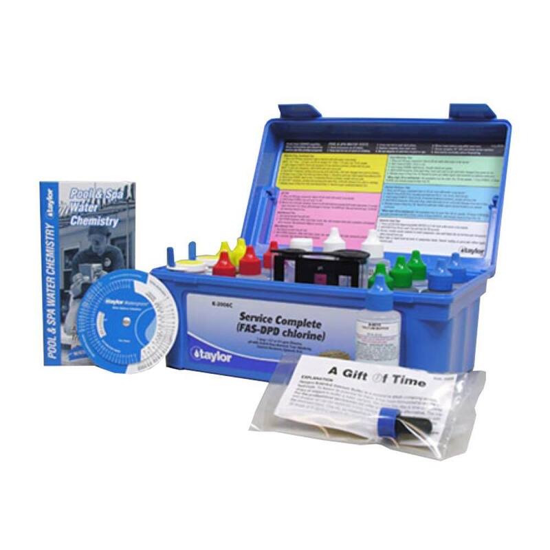 Taylor 2000 Service Complete Test & Salt Water Drop Swimming Pool Spa Test Kits - 4.05
