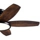preview thumbnail 99 of 113, 5 - Blade Low Profile Flush Mount Modern Ceiling Fan with LED Light and Remote