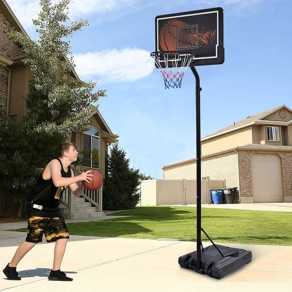 slide 2 of 7, Portable Basketball Hoop & Goal, Outdoor Basketball System Black
