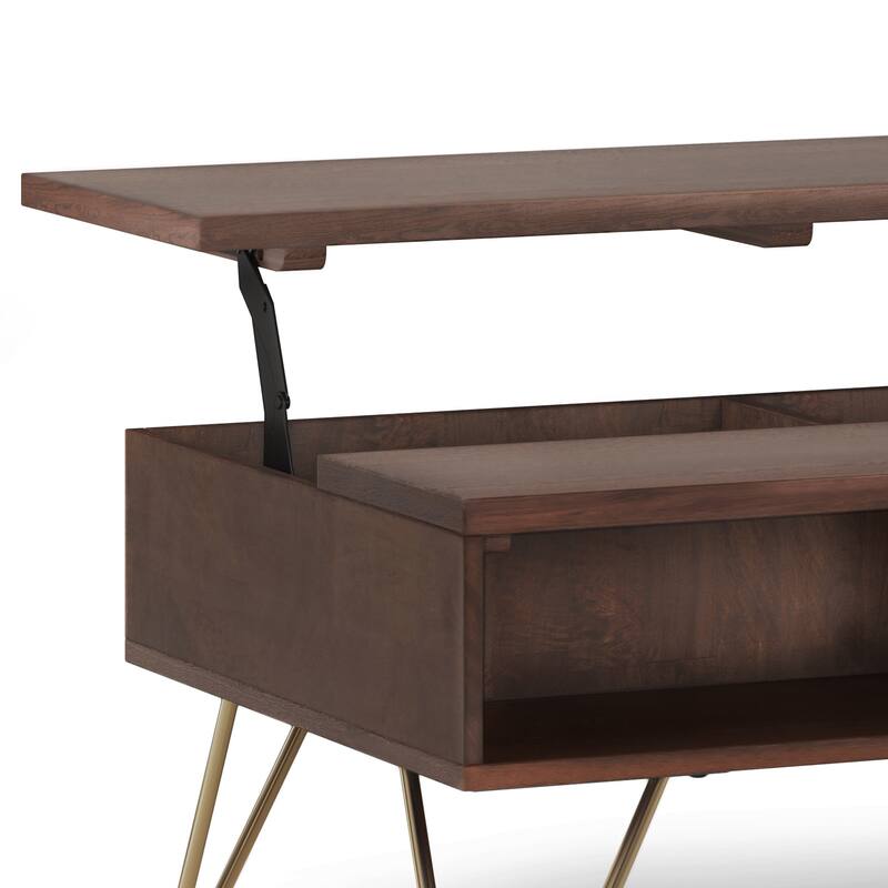 Moreno Rectangle Industrial Lift Top Coffee Table