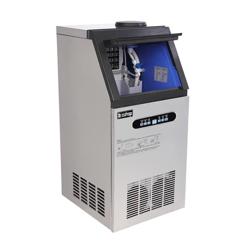 ZOKOP 495W Stainless Steel Commercial Ice Machine - 110lbs