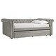 preview thumbnail 24 of 27, Knightsbridge Queen Tufted Chesterfield Daybed by iNSPIRE Q Artisan