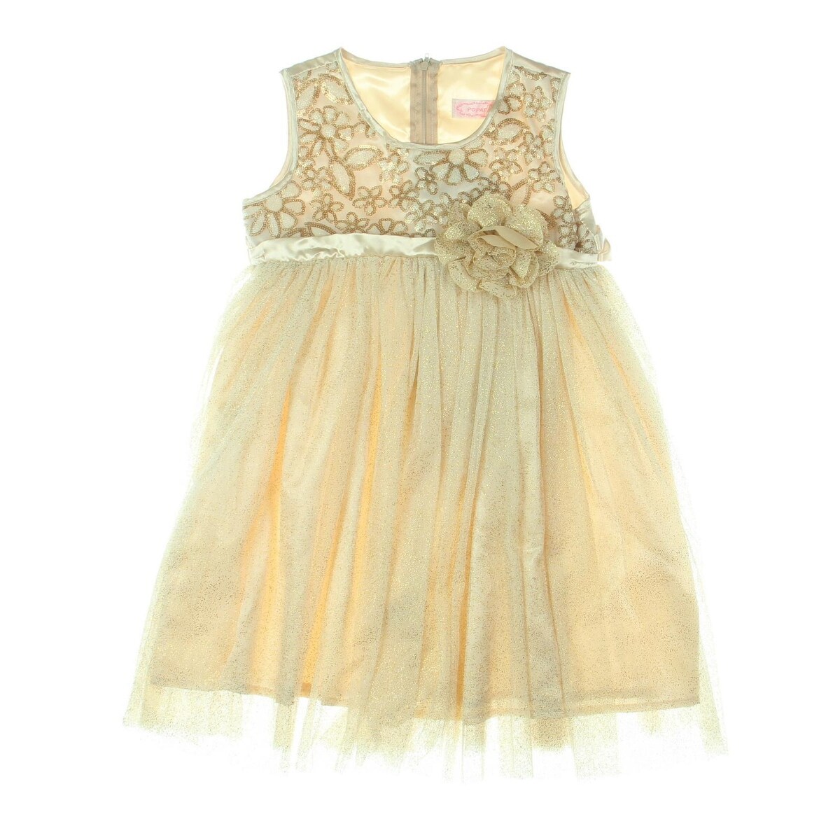 Shop Popatu Girls Babydoll Dress Metallic 6x Free Shipping On Orders Over 45 Overstock 23571231
