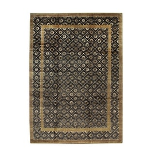 Handmade Wool Brown Transitional All Over Ningxia Rug - Bed Bath ...