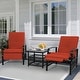 preview thumbnail 52 of 51, Outdoor Cushioned Chaise Lounge Adjustable Patio Reclining Lounge Chair, Recliner Lounge Chair & Bistro Table Set