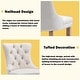 preview thumbnail 58 of 64, Contemporary Velvet Upholstered Counter Bar Stools Set of 4