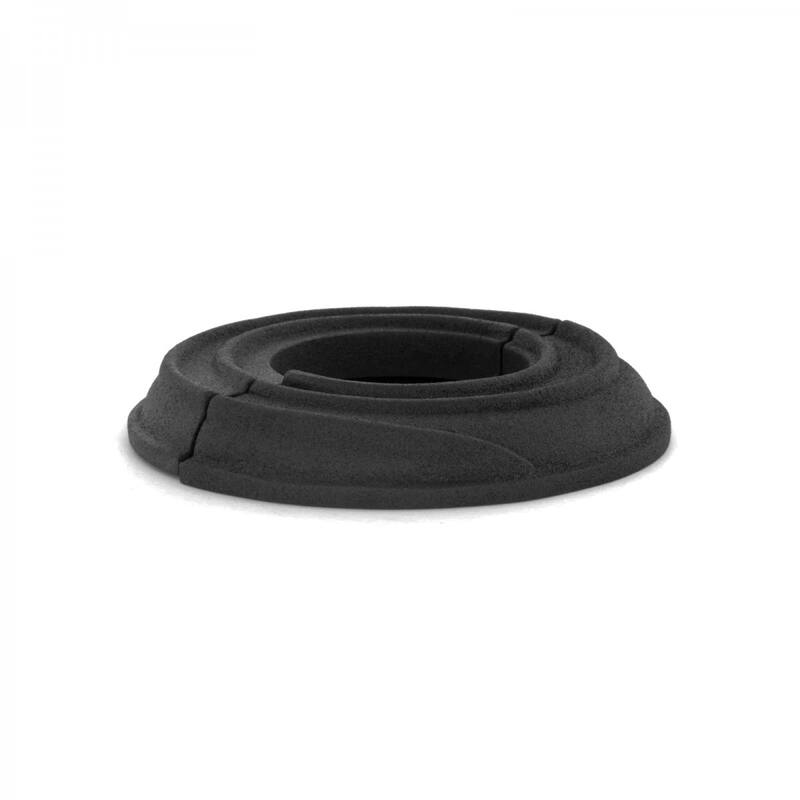 Black Radiator Flange Spiral Style Aluminum Lacquered 1.5" (IPS) 1.8" ID - 3.8" OD Escutcheon Plate Renovators Supply
