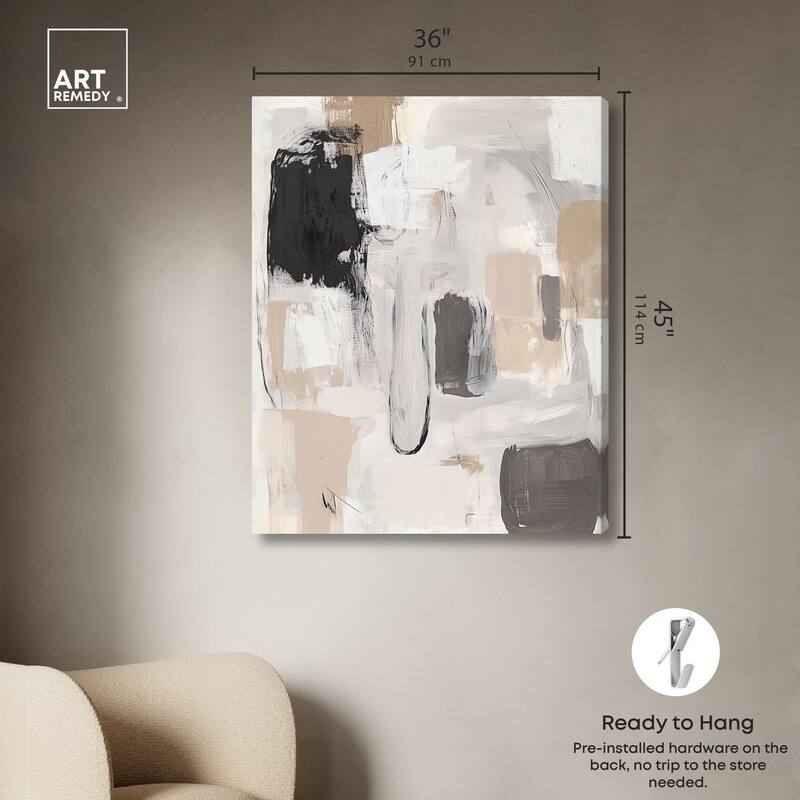 Beauty of Beige I Canvas by Art Remedy, Gallery Wrapped