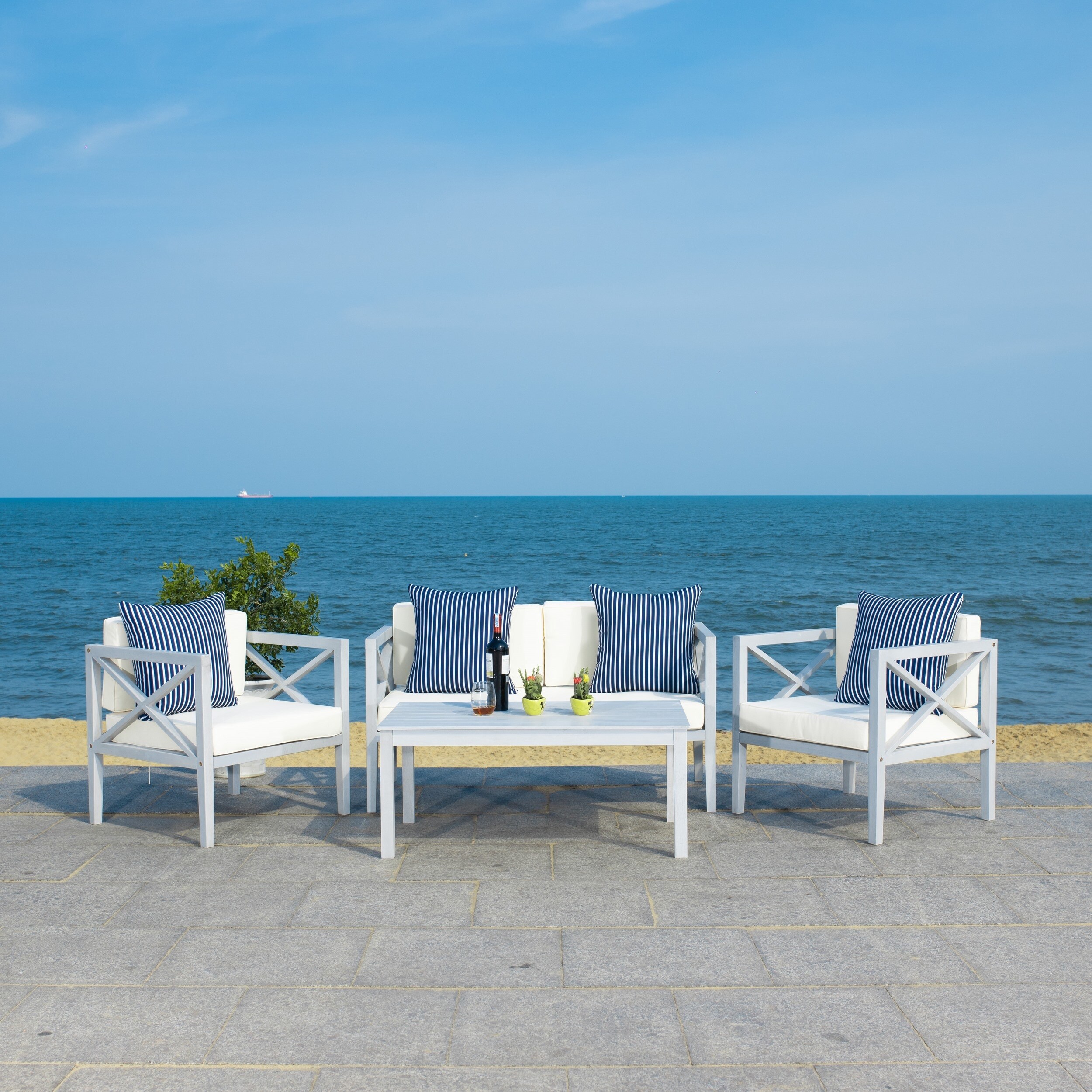 Safavieh Outdoor Living Montez 4 Piece Set with Accent | eBay Safavieh Outdoor Living Montez 4 Piece Set with Accent | eBay on Safavieh Outdoor Living Montez 4 Piece Set id=30257