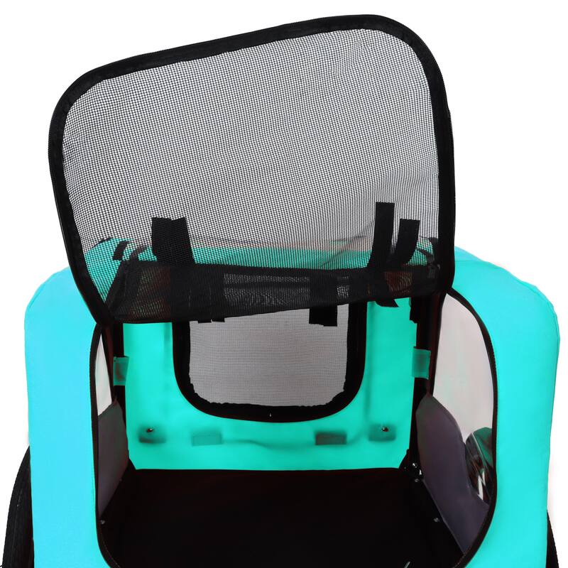 Pet Bike Trailer Dog Cart for Bicycle for Small and Medium Pets, Easy Folding Cart Frame, Quick Release Wheel, Non-Slip Floor