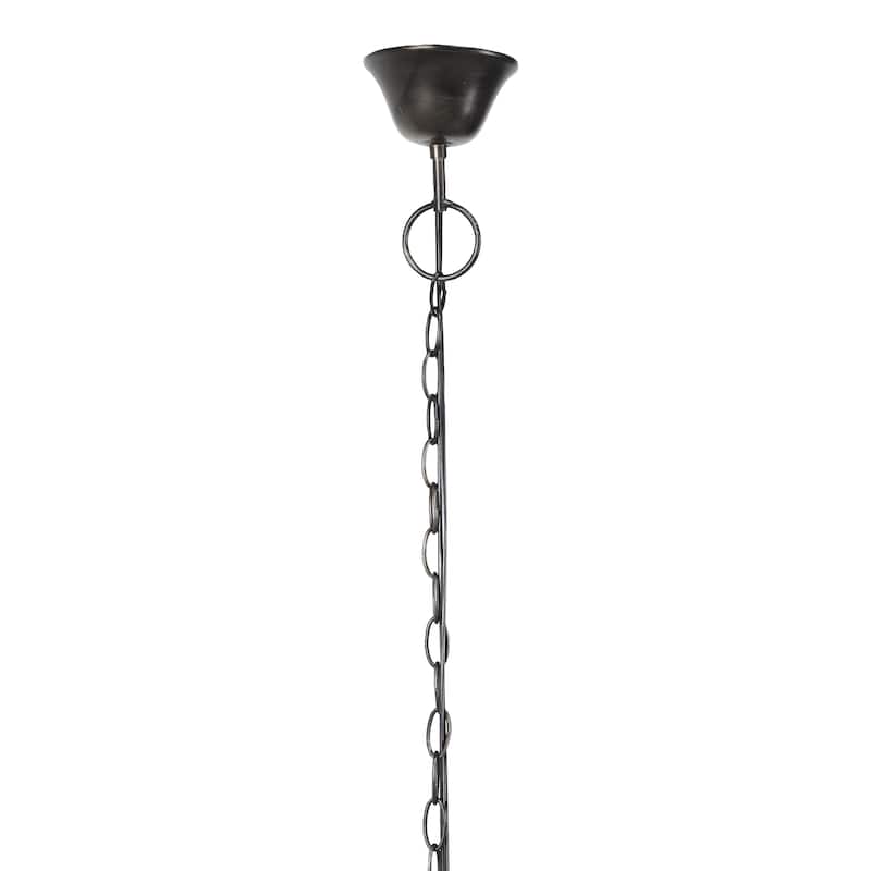 Metal Chandelier - Black - Roche River Decor