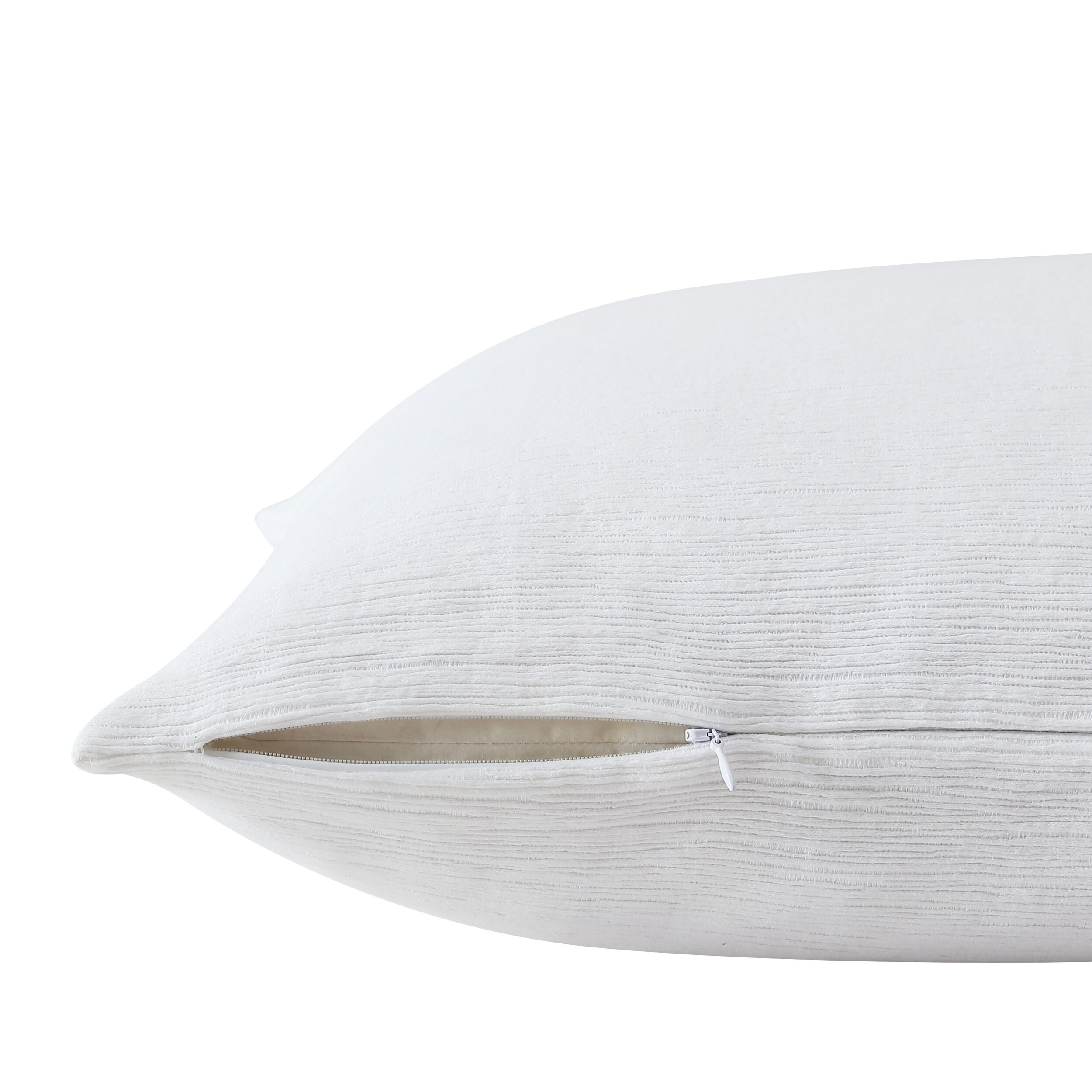 Vera Wang Solid Textured Pleats Cotton White 2 Piece Euro Sham Set On Sale Bed Bath Beyond 35983555