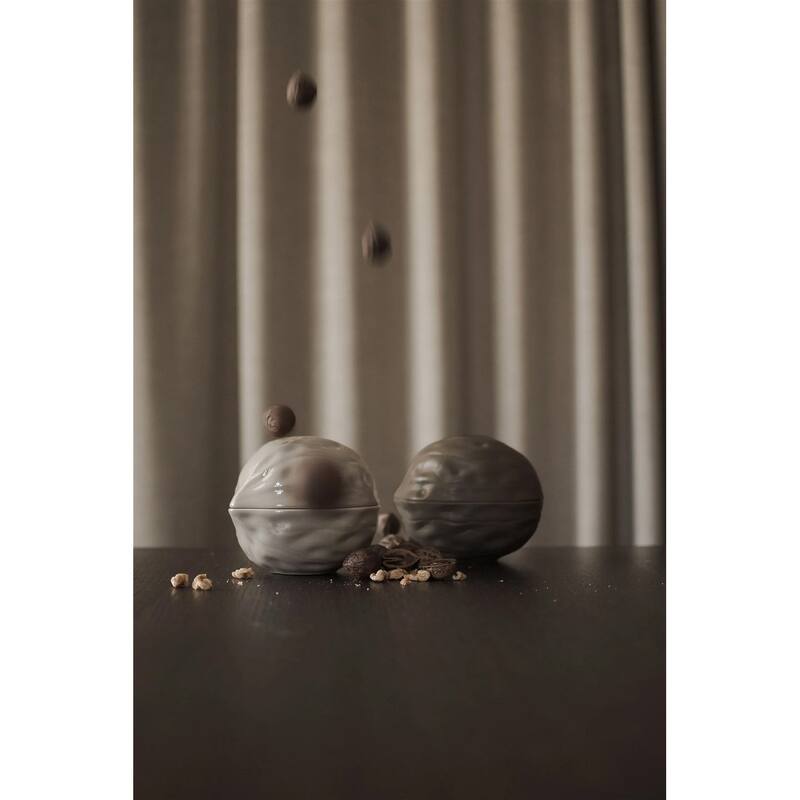 Walnut shiny mole bowl