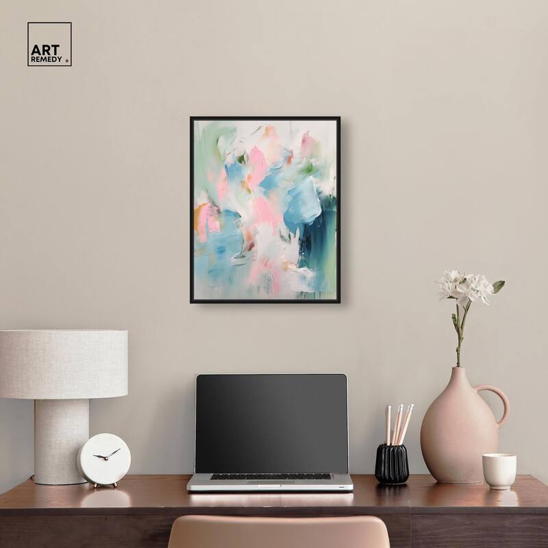 Neon Breeze I Canvas by Art Remedy