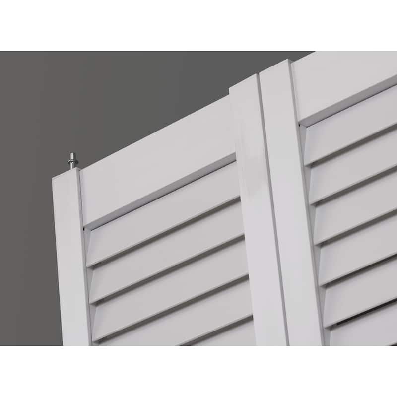 Seabrooke Louvered White PVC 24-inch Bifold Door