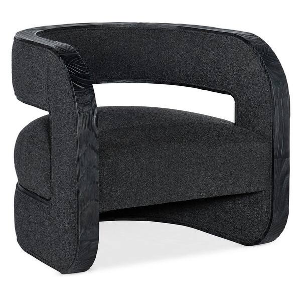 slide 2 of 4, Hooker Furniture CC291-499 CC 30" Wide Fabric Accent Chair Charred Black