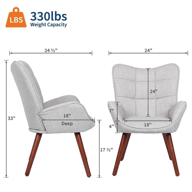 Modern Upholstered Kitchen Dining Room Accent Chairs for Kitchen, Dining Room