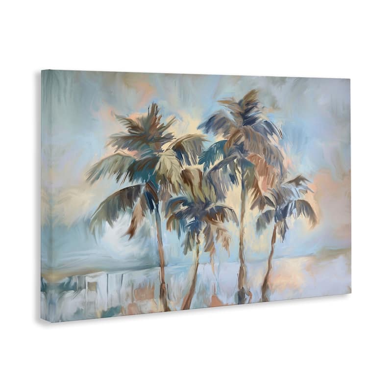 Stupell Cool Palm Trees Sunrise Canvas Wall Art Design By Ramona Murdock